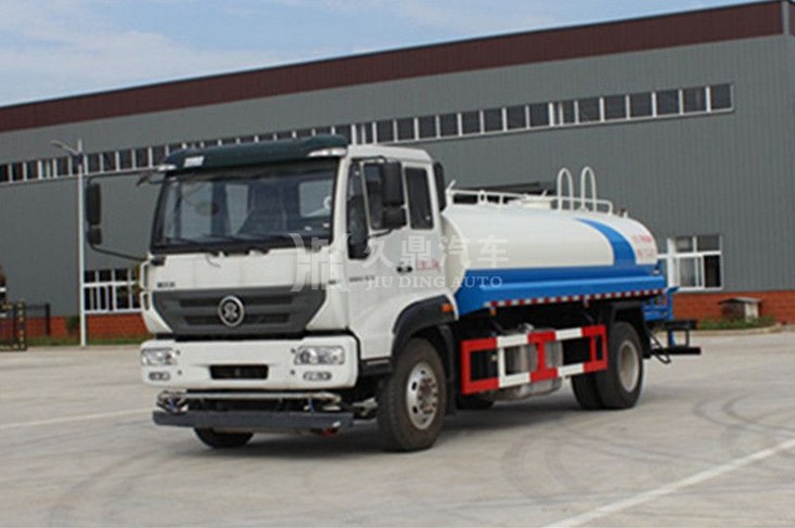 10噸灑水車多少錢_10噸(10方)重汽斯太爾綠化灑水車廠家價格2