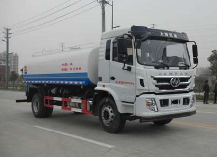 15方灑水車價格查詢_上汽紅巖15噸綠化灑水車廠家價格3