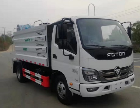 5方福田藍(lán)牌灑水車帶霧炮 5方福田藍(lán)牌灑水車帶霧炮